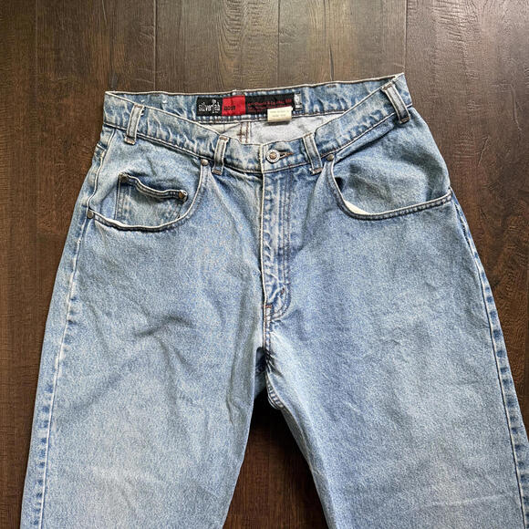 Vintage Silver Tab Levi 560 Loose Fit 2003 32x32 (30x32) Light Wash Hi Rise Y2k